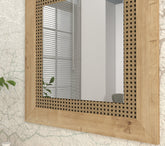 Miroir Madura Cadre Rotin dans un Intérieur Élégant